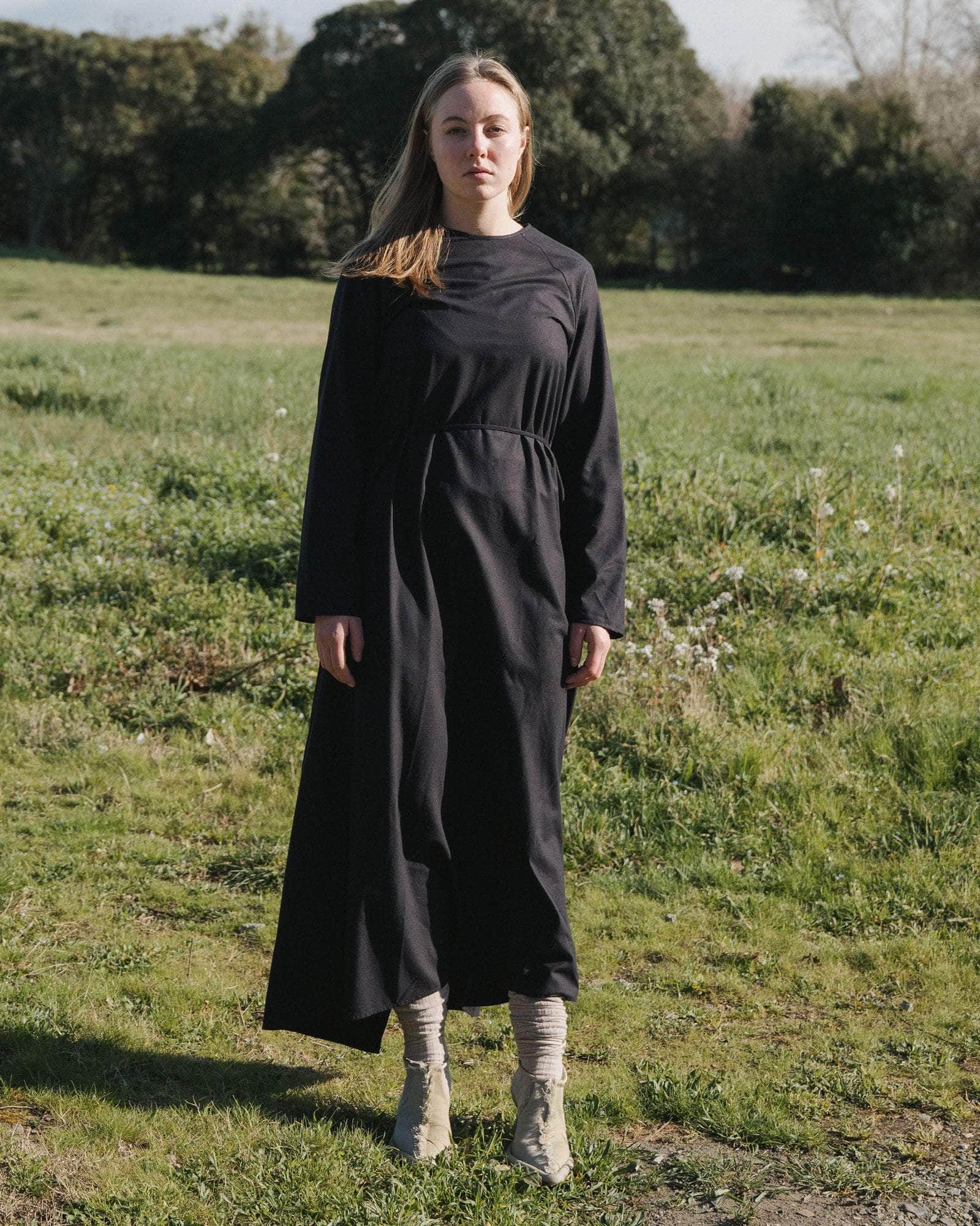 Long Sleeve Apron Dress