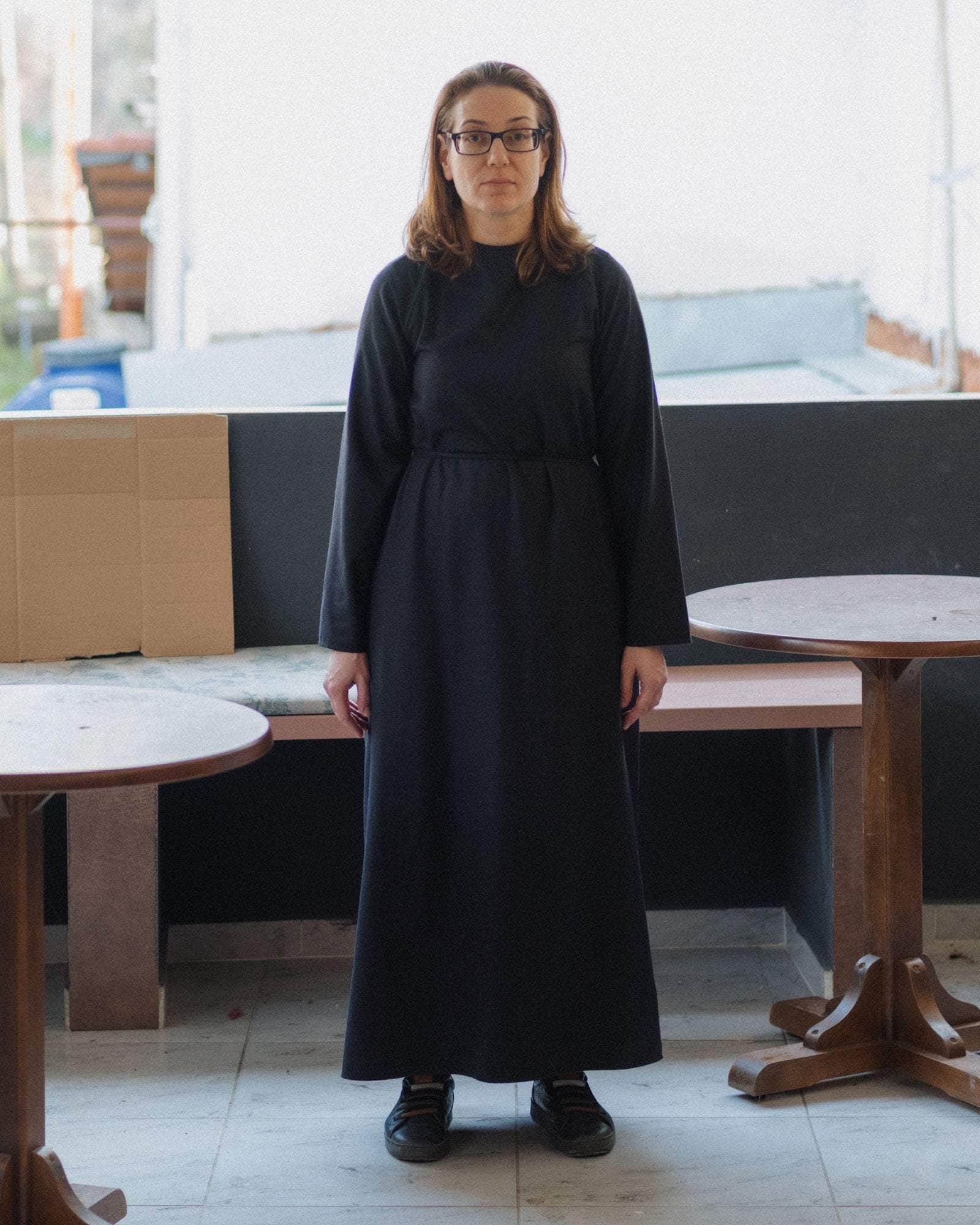 Long Sleeve Apron Dress - Image 5