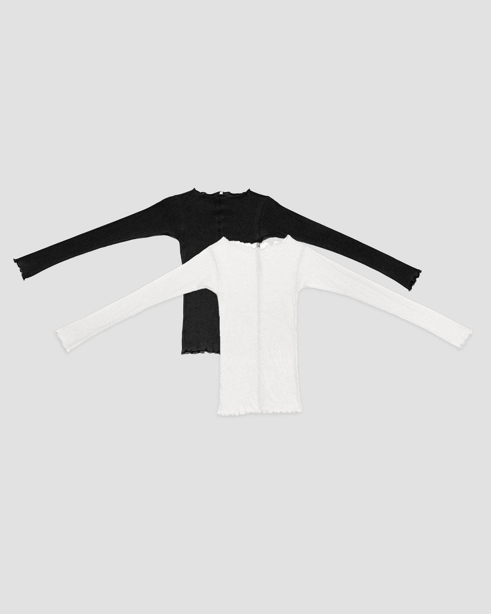 Pack - 2 Pama Long Sleeve Tee (Black / off white)