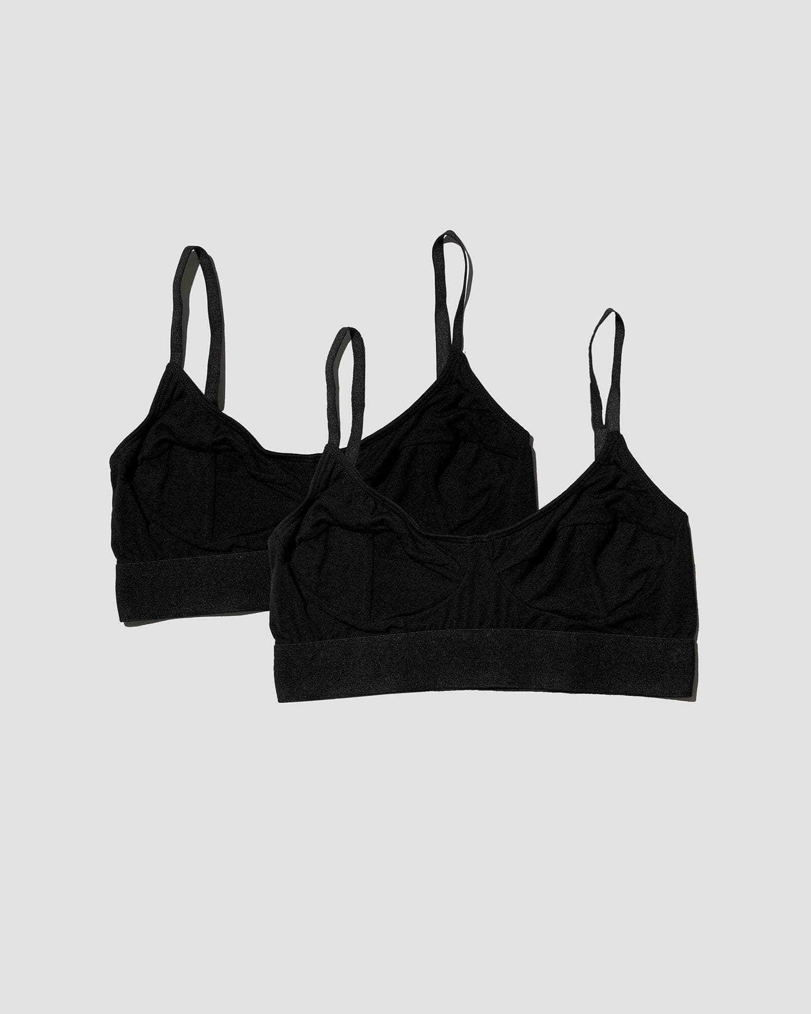 Pack - 2 Soft Bra (Black / black)