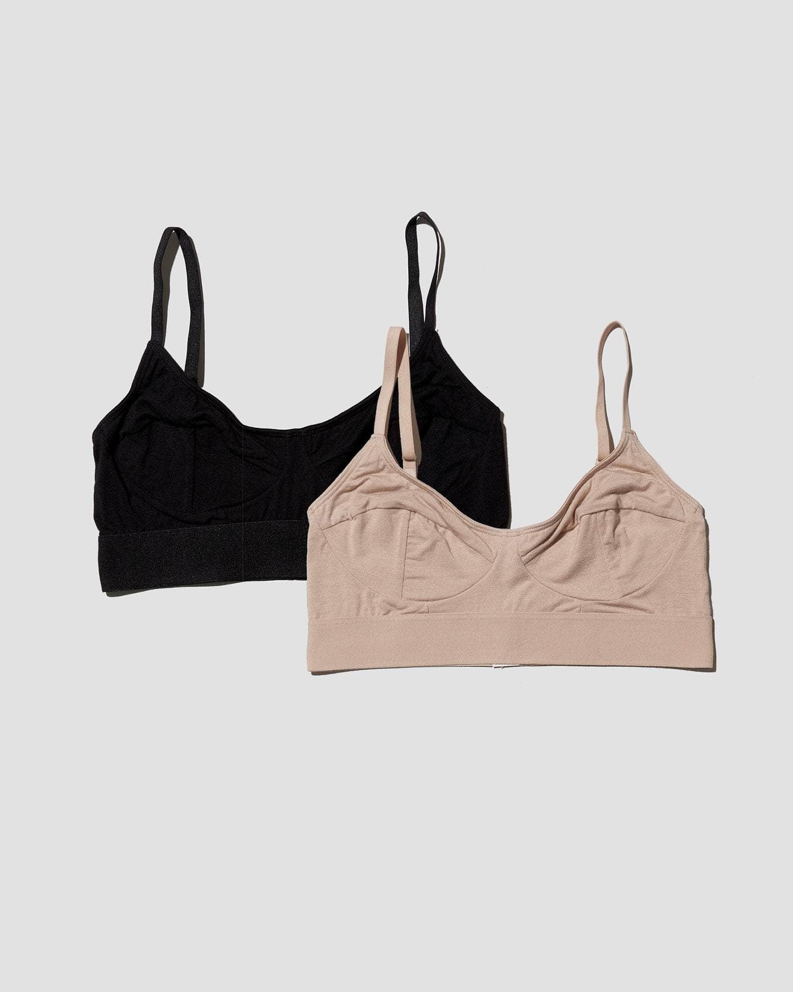 Pack - 2 Soft Bra (Black / haptic)