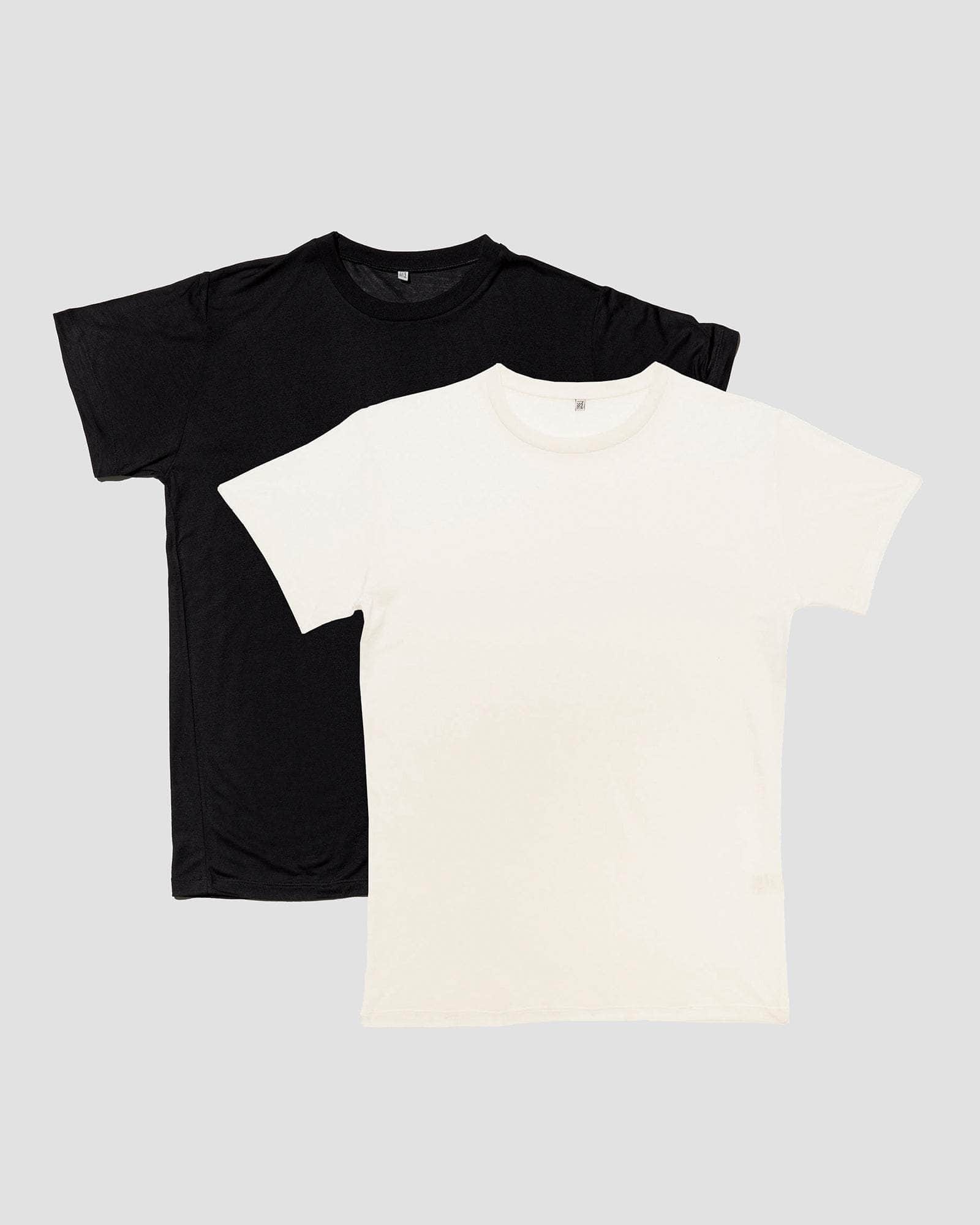 Pack - 2 Tee Shirt (Black / undyed)