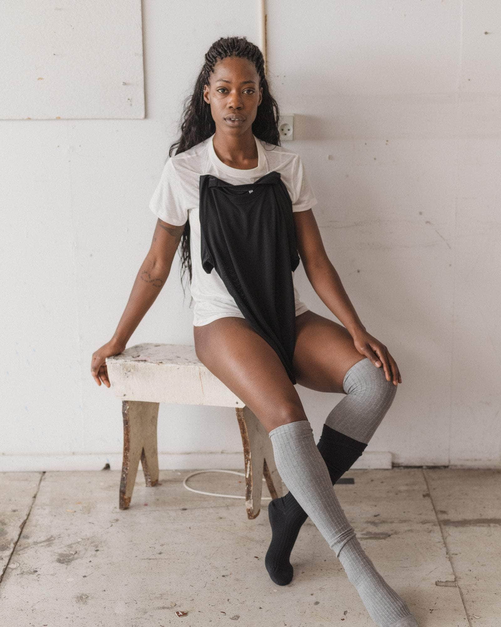 Pack - 2 Tee Shirt (Black / undyed) - Image 3