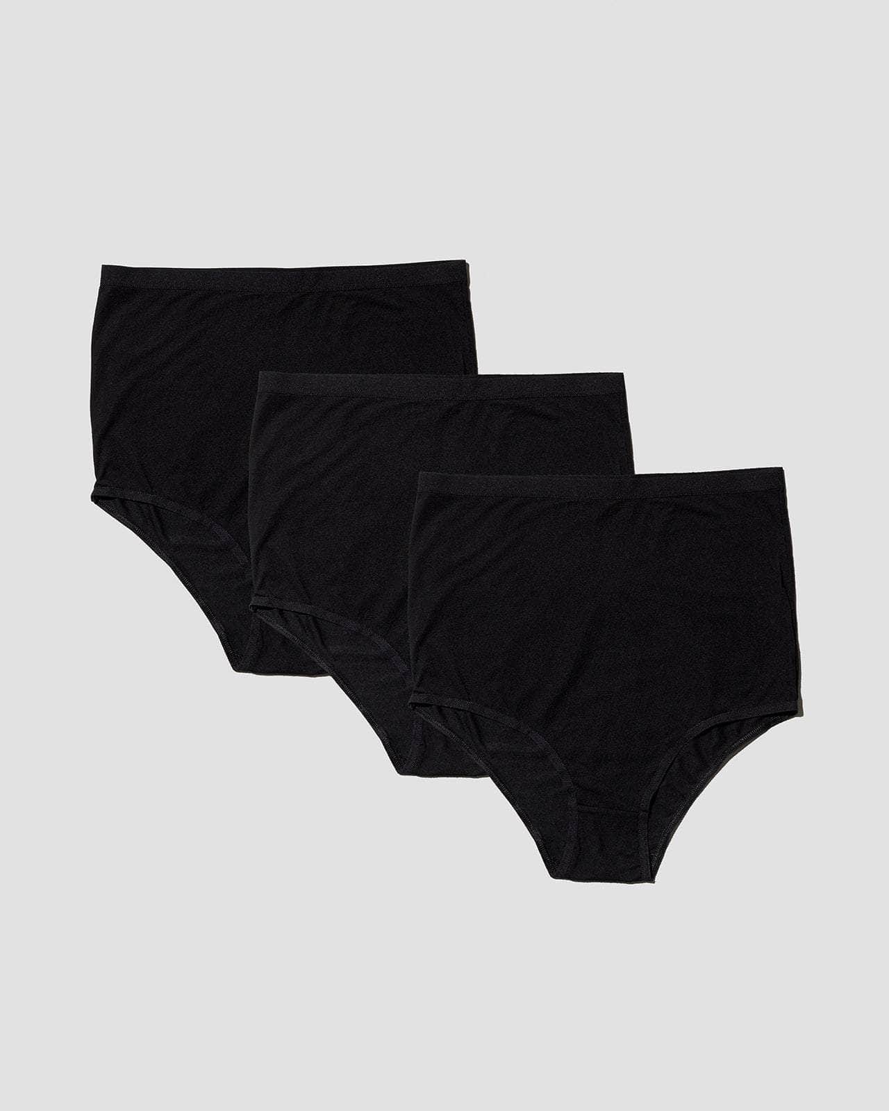 Pack - 3 Highwaist Bell Pants (Black / black)