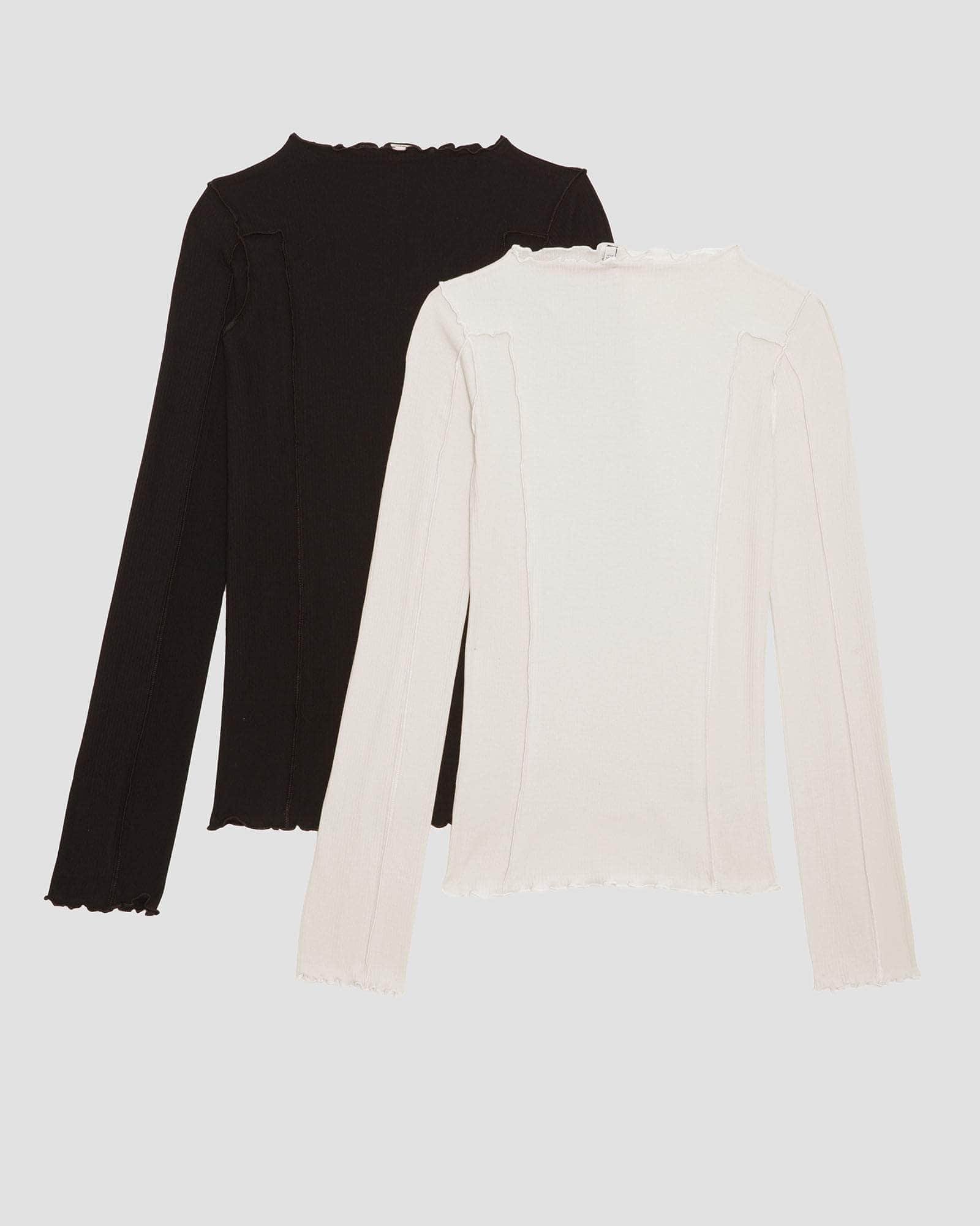 Pack - 2 Omato Long Sleeve Tee (Black / off white)