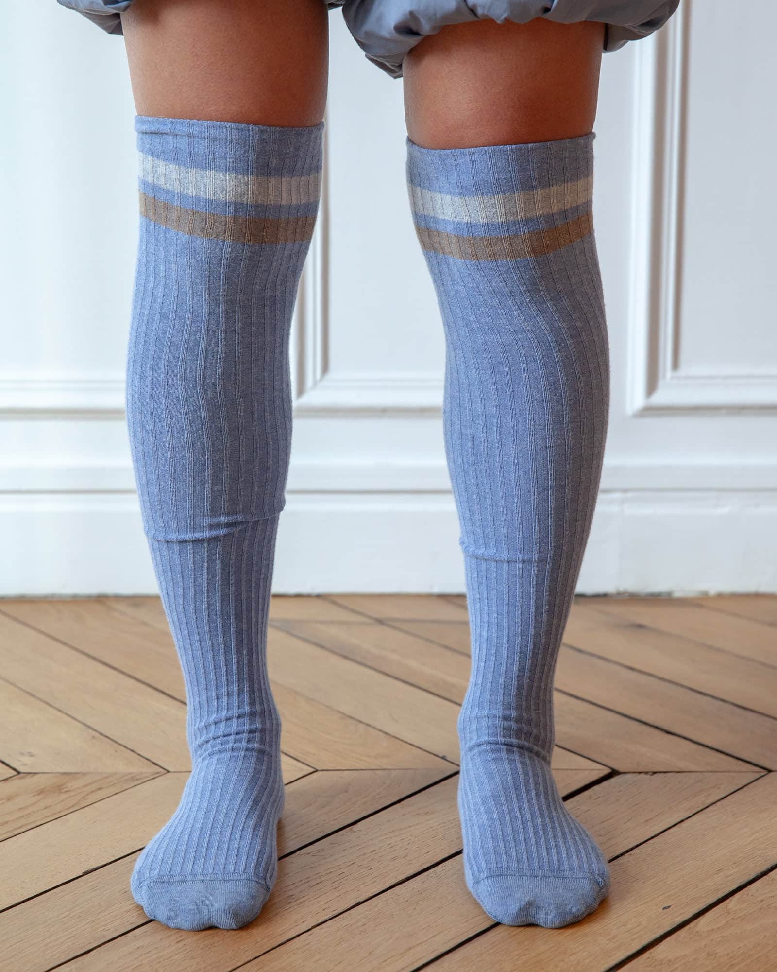 Race Overknee Socks