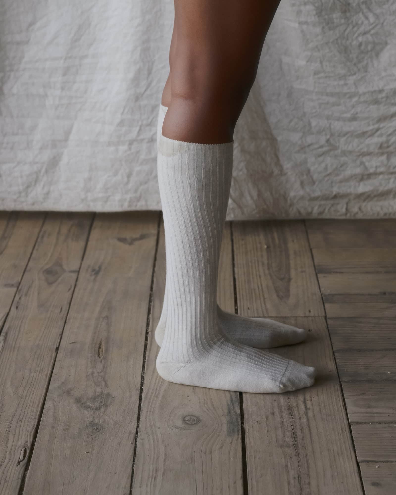 Rib Knee Socks - Image 2