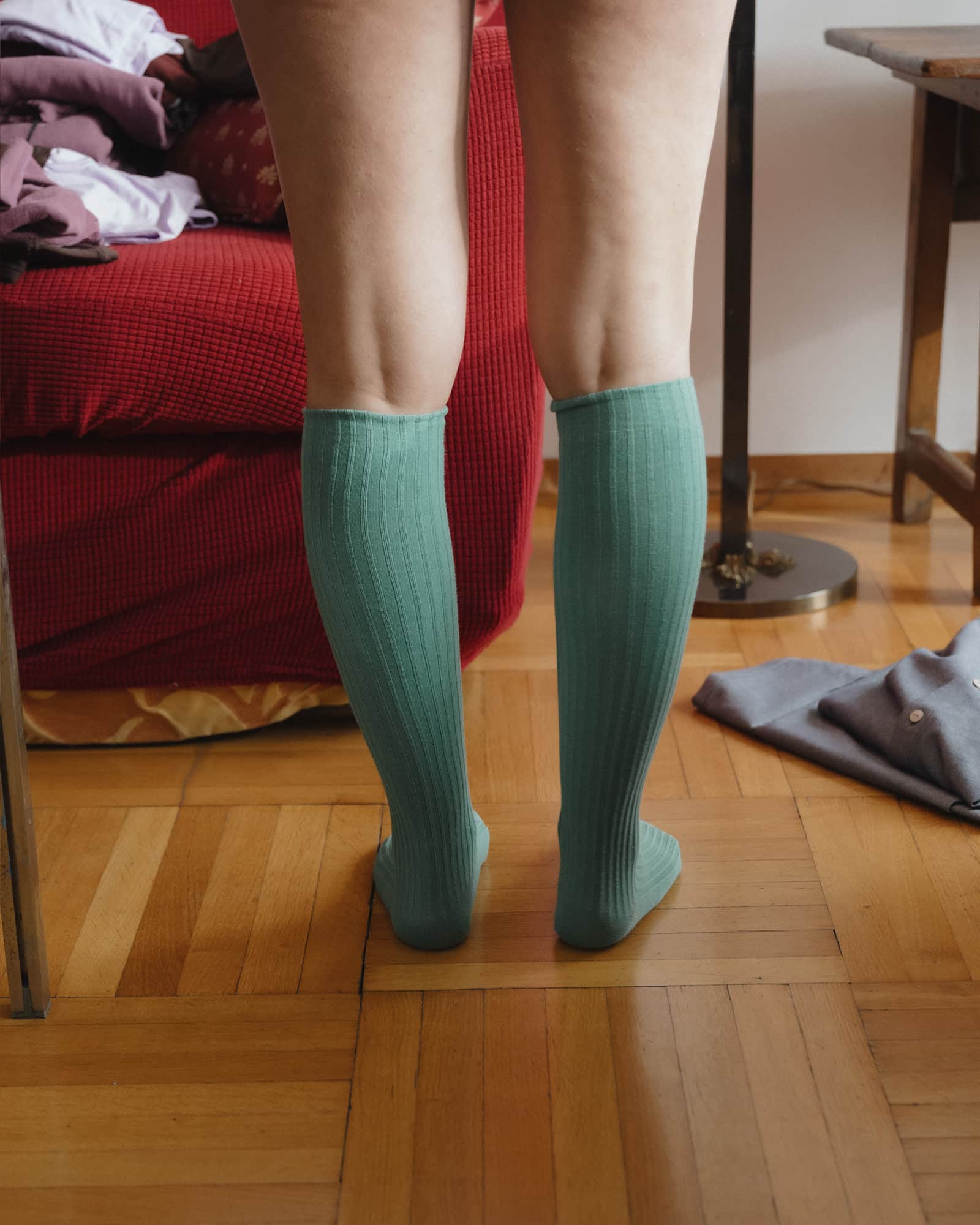 Rib Knee Socks - Image 3