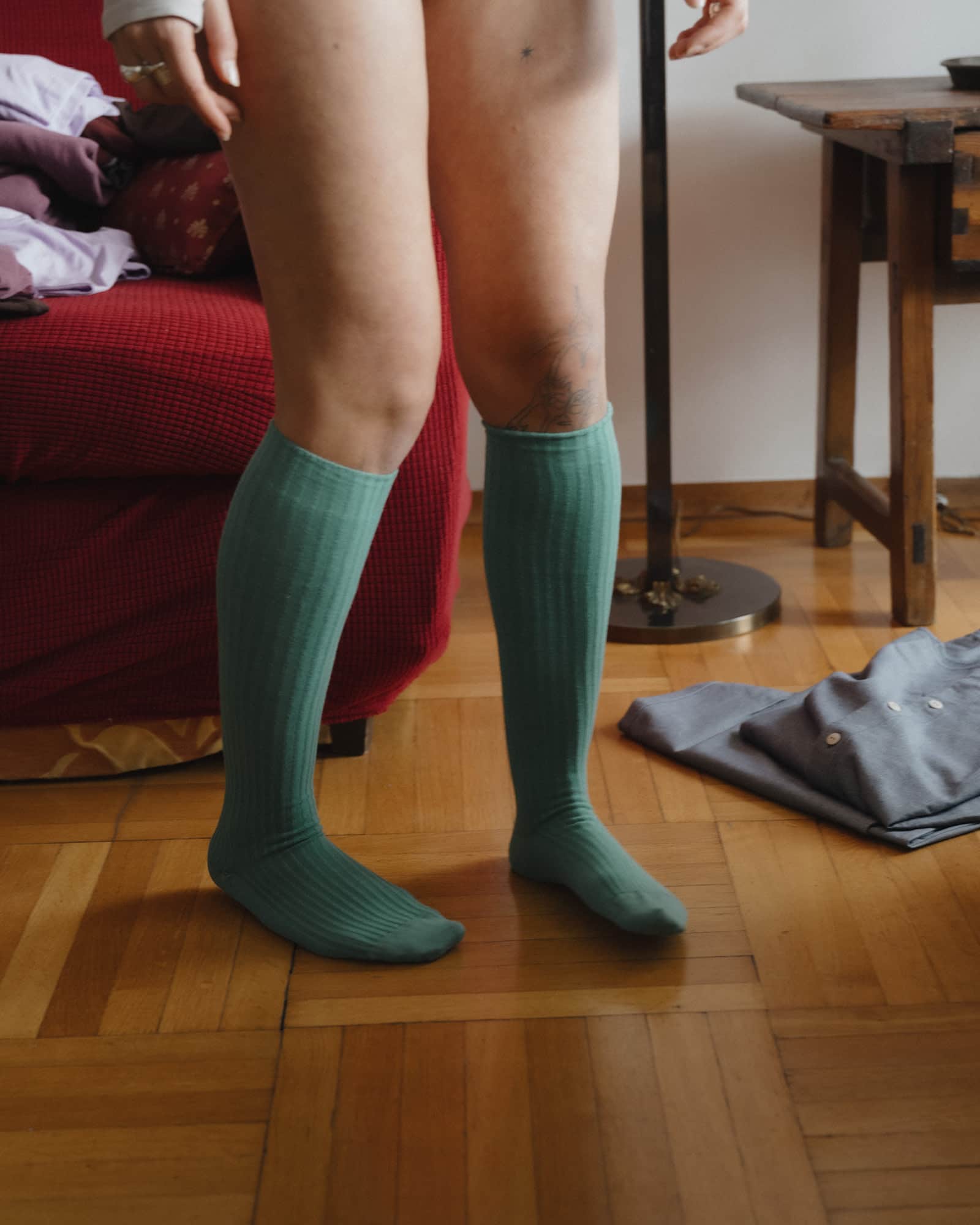 Rib Knee Socks - Image 5