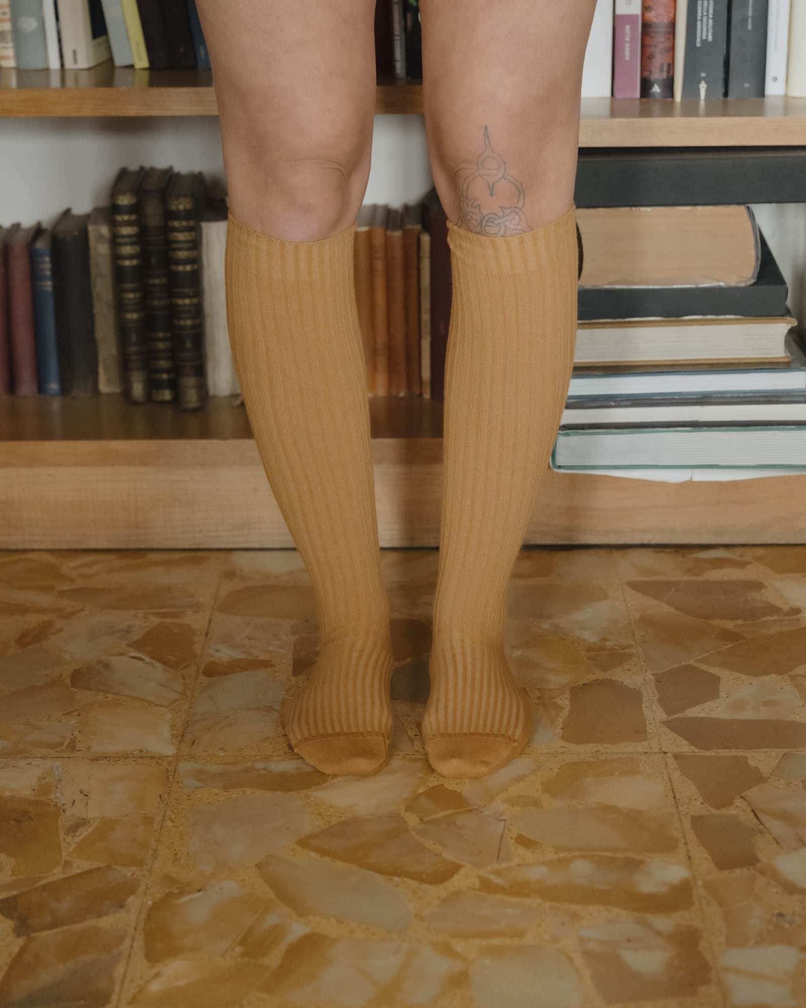 Rib Knee Socks - Image 2