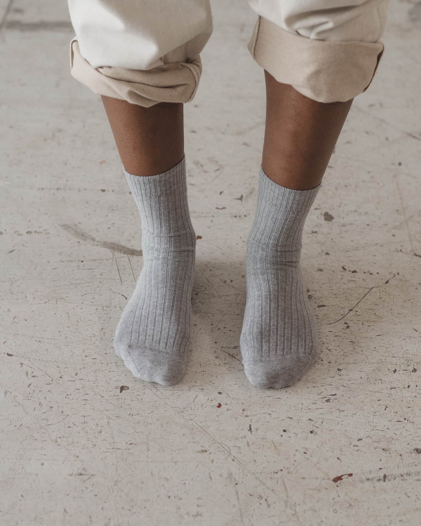 Rib Overankle Socks
