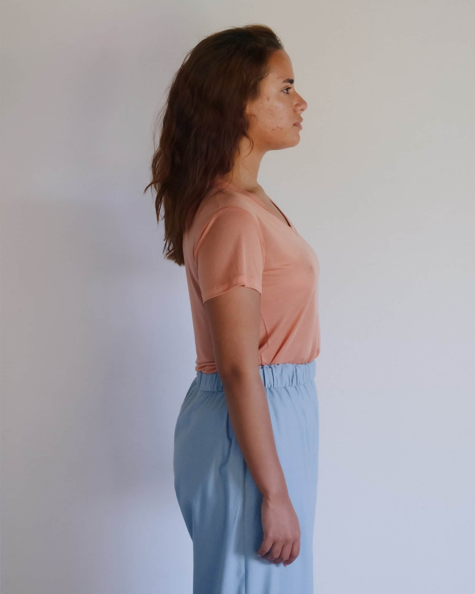 V Neck Tee Shirt - Image 3