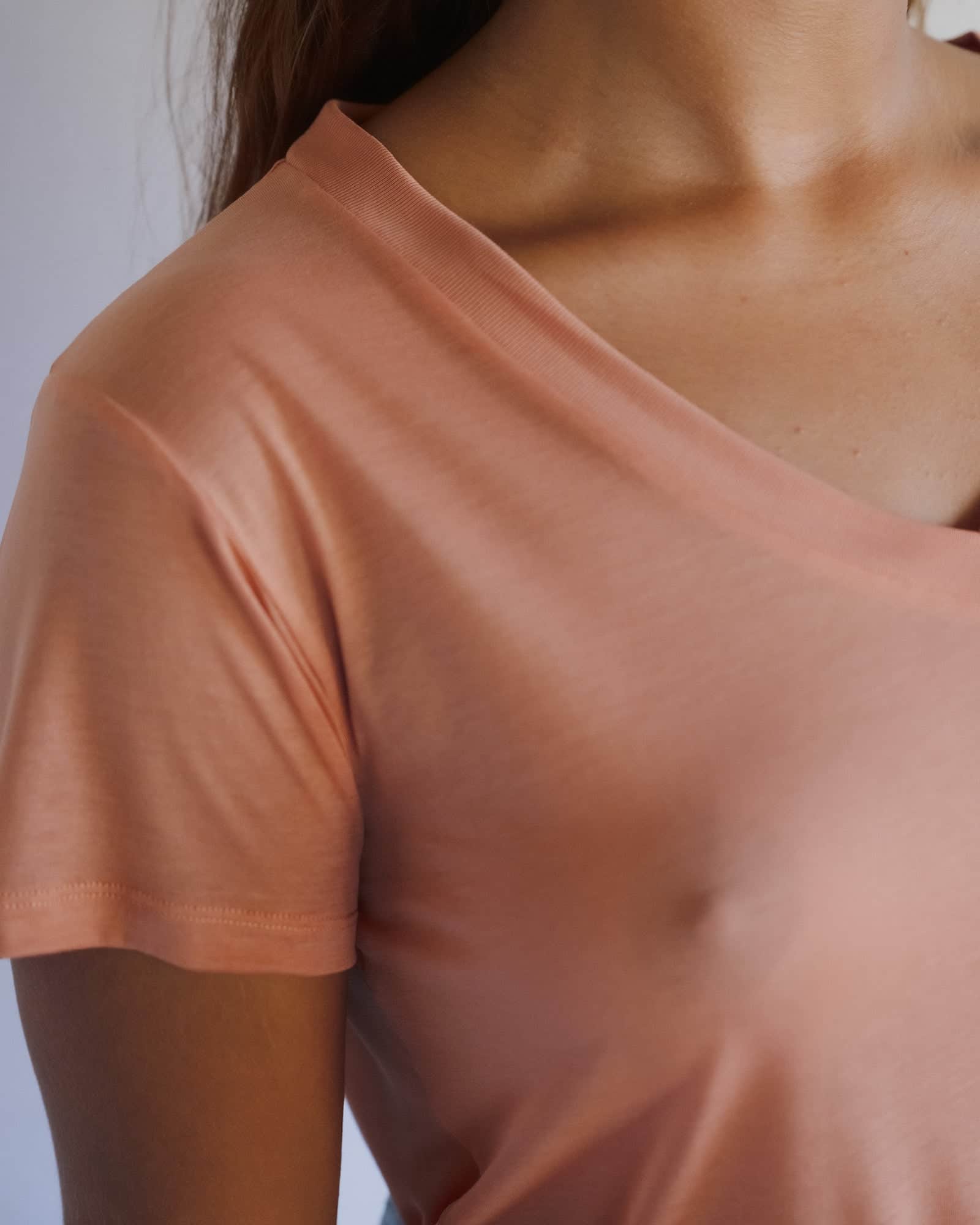 V Neck Tee Shirt - Image 4