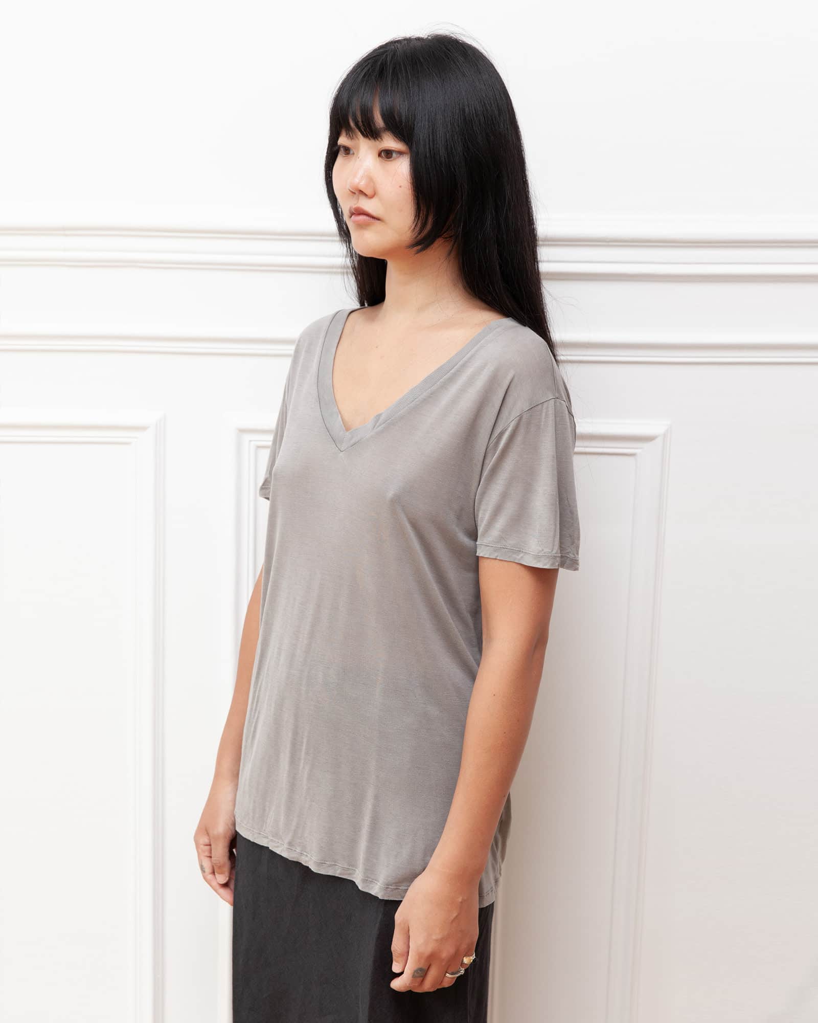 V Neck Tee Shirt - Image 2
