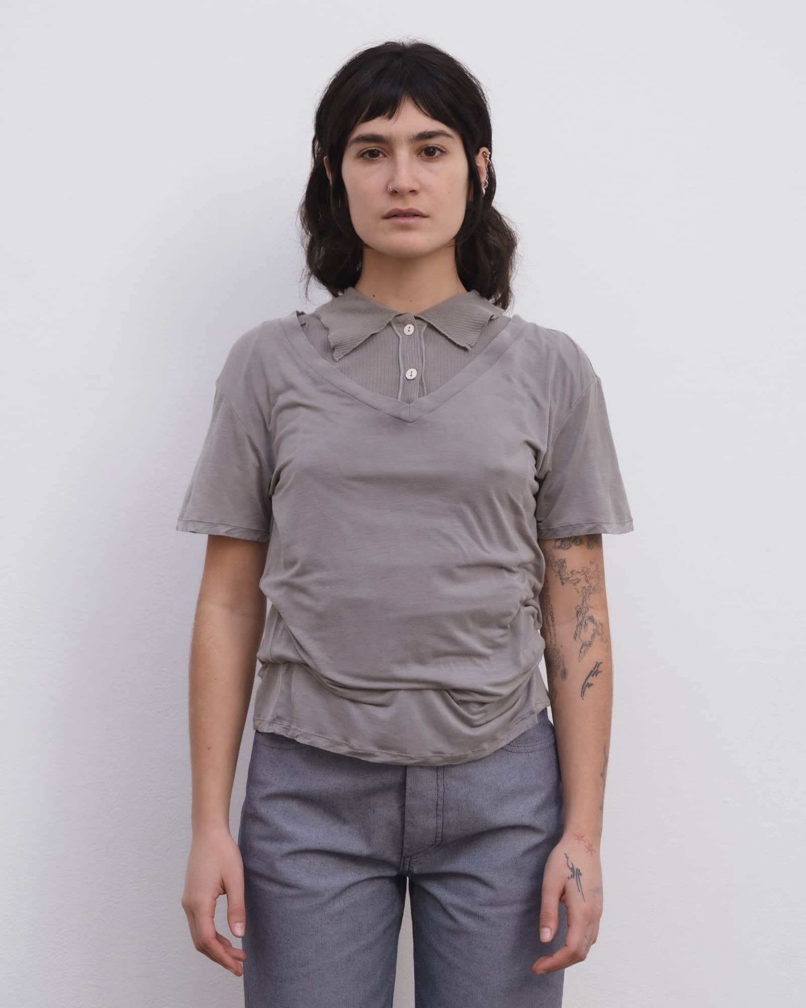V Neck Tee Shirt - Image 5
