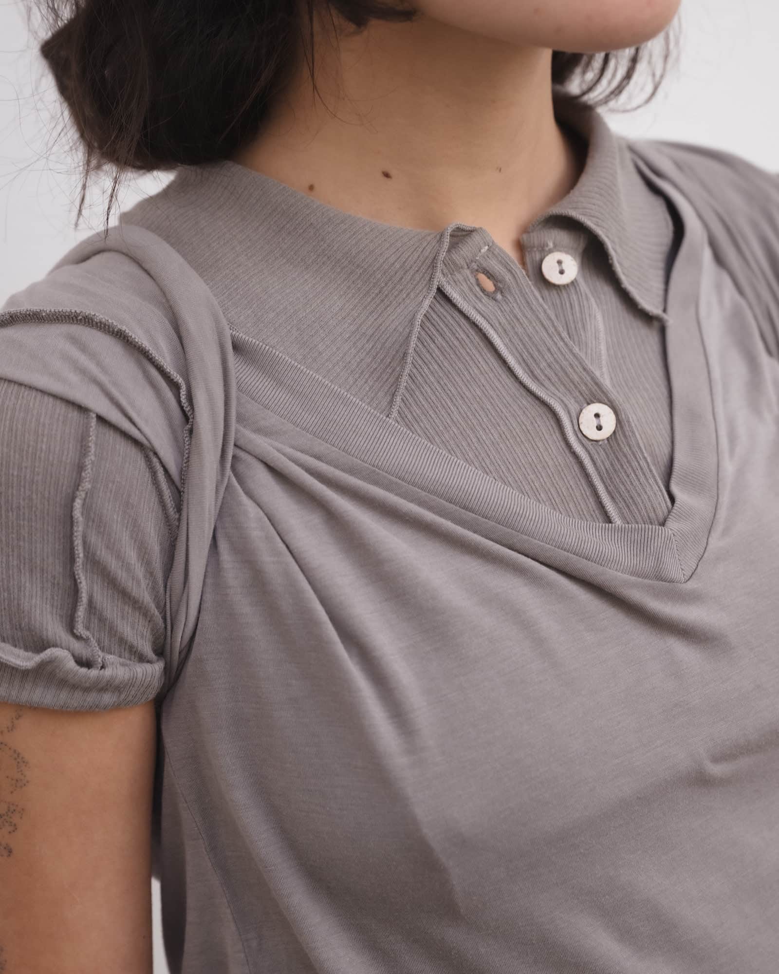 V Neck Tee Shirt - Image 8